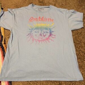 Women's Light Blue Graphic Tee